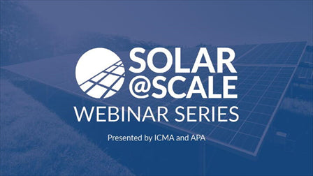 Solar@Scale Webinar Series
