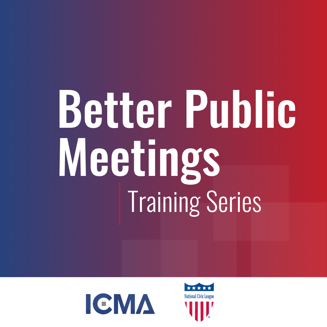 Better Public Meetings Training Series